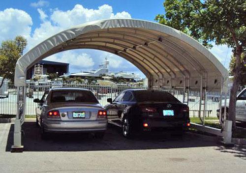 Thi công Nhà vòm để xe Thi công Nhà vòm để xe