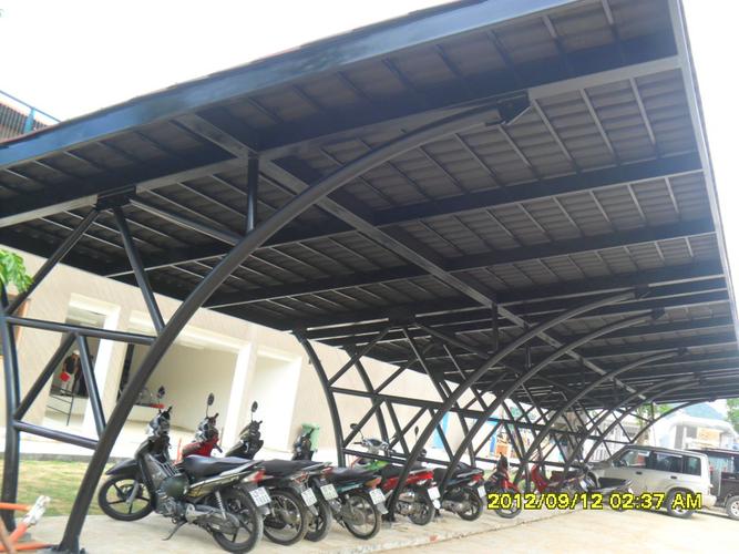 Khung che nhà xe Khung che nhà xe